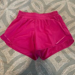 Pink lululemon shorts